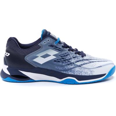Lotto Mens Mirage 100 Tennis Shoes - All White/Diva Blue/Navy Blue - main image