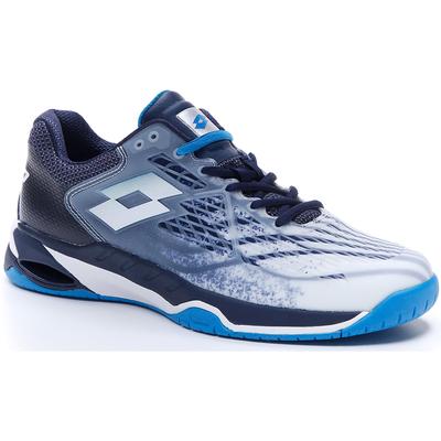 Lotto Mens Mirage 100 Tennis Shoes - All White/Diva Blue/Navy Blue - main image