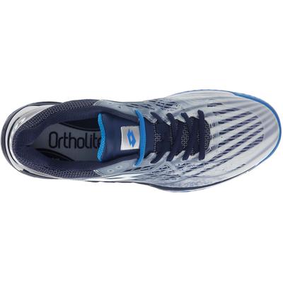 Lotto Mens Mirage 100 Tennis Shoes - All White/Diva Blue/Navy Blue - main image