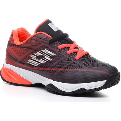 Lotto Kids Mirage 300 Tennis Shoes - Fiery Coral/All White/All Black - main image