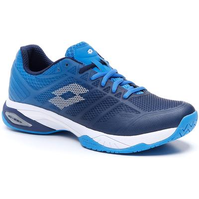 Lotto Mens Mirage 300 Tennis Shoes - Navy Blue/All White/Diva Blue - main image