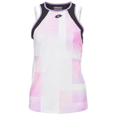 Lotto Womens Top Ten III Tank - White/Pink - main image