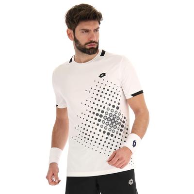 Lotto Mens Top IV Tee 1 - Bright White/Navy