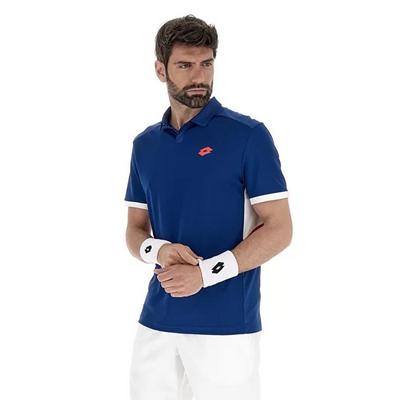 Lotto Mens Squadra III Short Sleeve Polo - Blue - main image