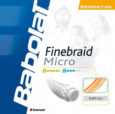 Babolat Finebraid Micro 0.67 Badminton String Set - Orange - main image