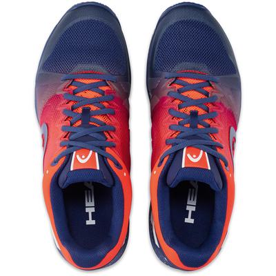 Head Mens Revolt Pro 2.5 Clay Court Tennis Shoes - Blue/Flame Orange - main image