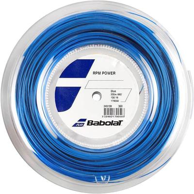 Babolat RPM Power 200m Tennis String Reel (Gauge 16) - Blue - main image