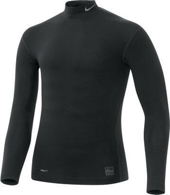 Nike Pro Core Long-Sleeve Mock Tight - Black/Grey - main image