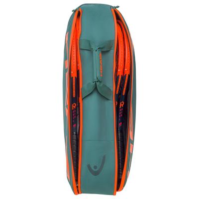 Head  Pro 6 Racket Bag M - Dark Cyan/Fluo Orange - main image