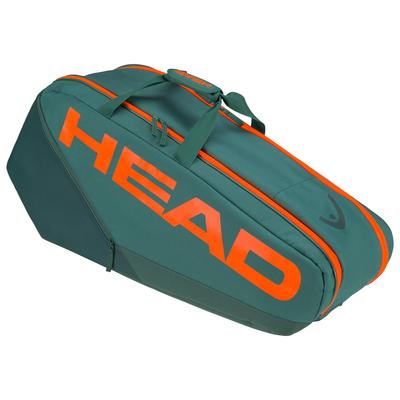 Head  Pro 6 Racket Bag M - Dark Cyan/Fluo Orange