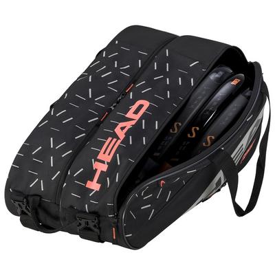 Head Team Large 9 Racket Padel Bag - Black/Ceramic - main image