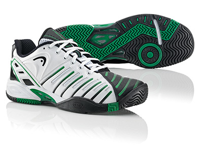 Head Mens Prestige II Team Tennis Shoes - White/Black/Green - main image