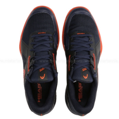HEAD Mens Sprint Pro 4.0 Clay Court Tennis Shoes - Dark Blue/ Red - main image