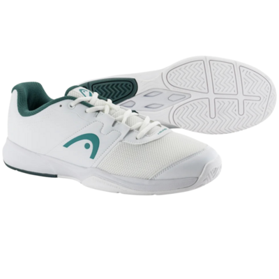 HEAD Mens Revolt Court Tennis Shoes - White/ Pine Green - main image
