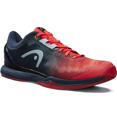 Head Mens Sprint Pro 3.0 Indoor Court Shoes - Neon Red/Midnight Navy - main image
