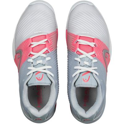 Head Womens Revolt Pro 4.0 Tennis Shoes - Grey/Coral