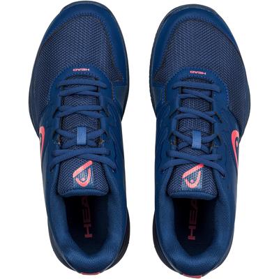 Head Womens Revolt Court Tennis Shoes - Blue/Coral