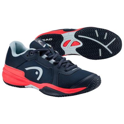 Head Kids Sprint 3.5 Tennis Shoes - Navy/Coral
