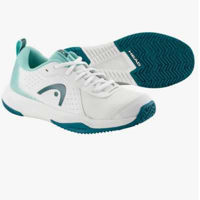 HEAD Kids Sprint Velcro 4.0 Tennis Shoes - White/Turquoise - main image