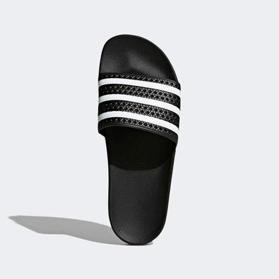 Adidas Mens Adilette Sliders - Black - main image