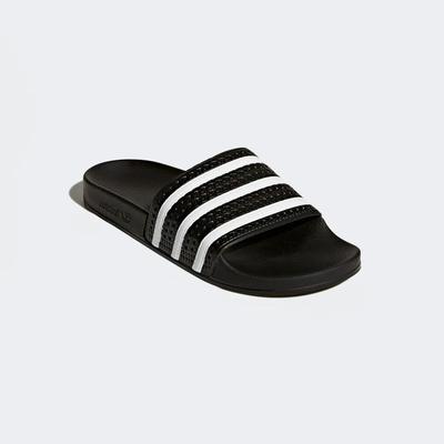 Adidas Mens Adilette Sliders - Black - main image