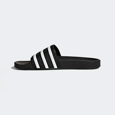 Adidas Mens Adilette Sliders - Black - main image