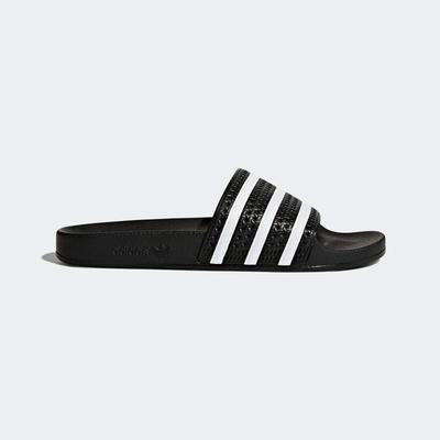 Adidas Mens Adilette Sliders - Black - main image