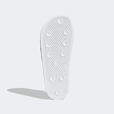 Adidas Mens Adilette Sliders - White - main image