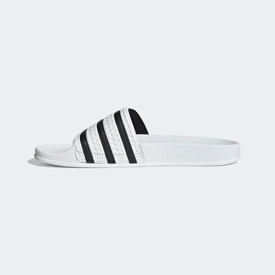 Adidas Mens Adilette Sliders - White - main image
