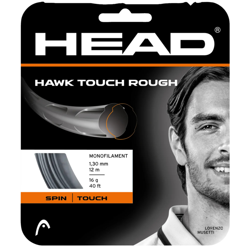 HEAD Hawk Touch Rough 16 (1.30mm) 12m Tennis String Set - Black - main image