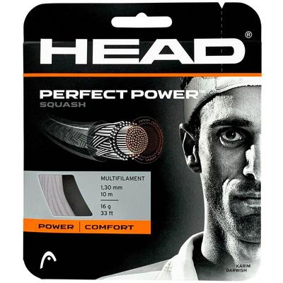 Head Perfect Power 16 (1.30mm) Squash String Set - White - main image