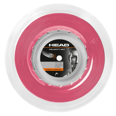HEAD Velocity 17 (1.25mm) 200m Tennis String Reel -  Pink - main image