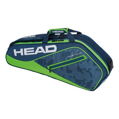 Head Tour Team 3 Racket Bag - Navy/Green - main image