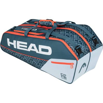 Head Core Combi 6 Racket Bag - Grey/Orange