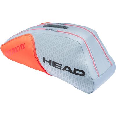 Head Radical Combi 6 Racket Bag - Grey/Orange - main image