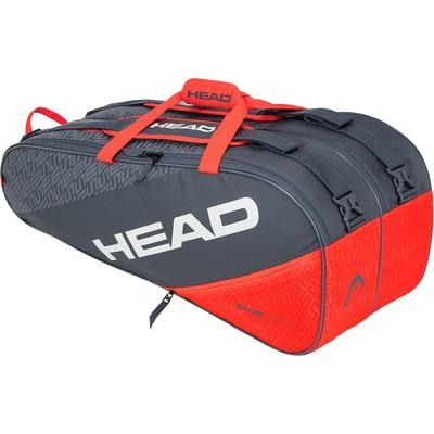 Head Elite Supercombi 9 Racket Bag - Grey/Orange