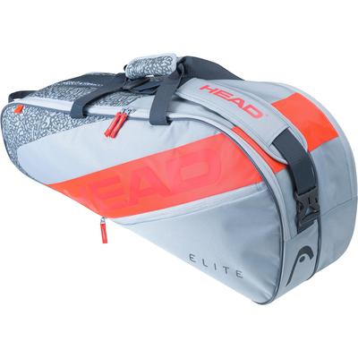 Head Elite 6 Racket Combi Bag - Grey/Orange