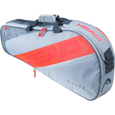 Head Elite 3 Racket Bag - Grey/Orange