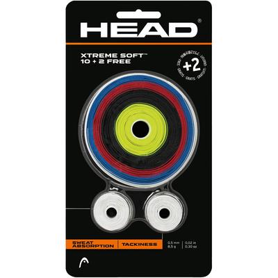 Head Xtreme Soft Overgrips (Pack of 10 + 2 Free) - Assorted Colours - main image