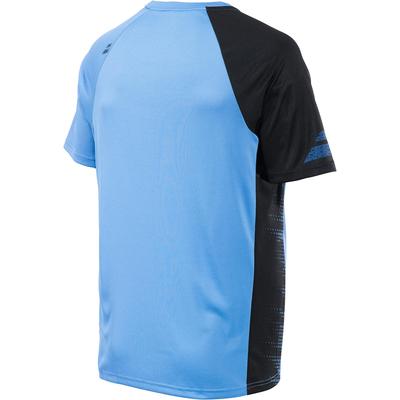 Babolat Boys Performance Crew Neck Tee - Parisian Blue/Black - main image