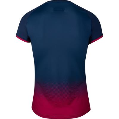 Babolat Girls Compete Cap Sleeve Top - Estate Blue/Vivacious Red - main image