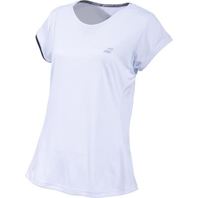 Babolat Girls Performance Cap Sleeve Top - White/Silver - main image