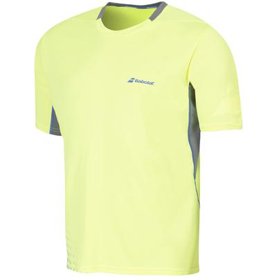 Babolat Mens Performance Crew Neck Tee - Yellow - main image