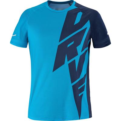 Babolat Mens Drive Crew Neck Tee - Drive Blue