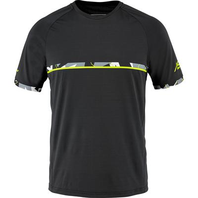 Babolat Mens Aero Crew Neck Tee - Black/Yellow - main image