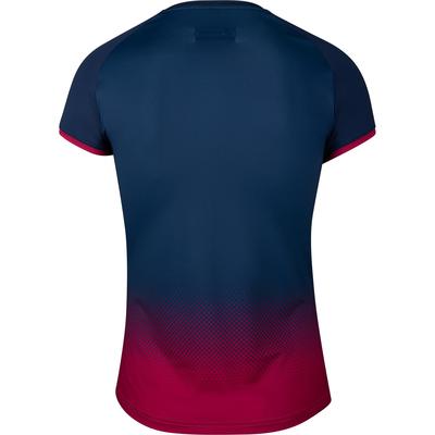 Babolat Womens Compete Cap Sleeve Top - Estate Blue/Vivacious Red