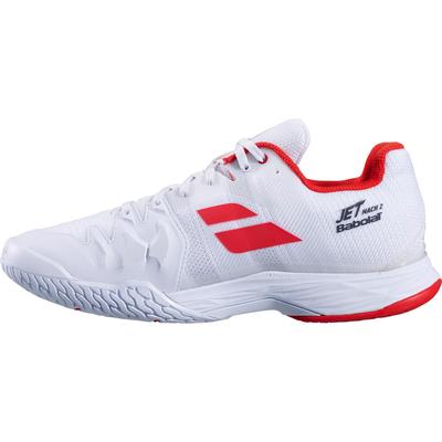Babolat Mens Jet Mach II Tennis Shoes - White/Red - main image
