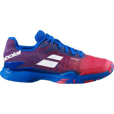 Babolat Mens Jet Mach II Tennis Shoes - Poppy Red/Estate Blue - main image