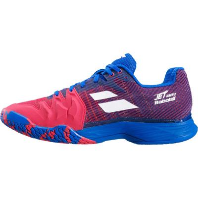 Babolat Mens Jet Mach II Tennis Shoes - Poppy Red/Estate Blue