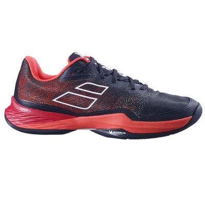 Babolat Mens Jet Mach 3 Tennis Shoes - Black/Poppy Red - main image